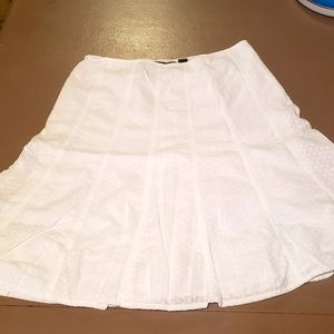 Liz Claiborne eyelet white skirt